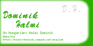 dominik halmi business card